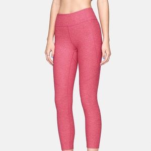 Outdoor Voices 3/4 Warm Up leggings in hot pink